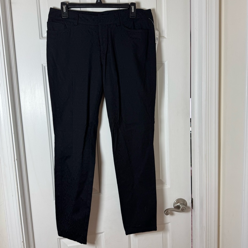 Women’s Textured Black Pants